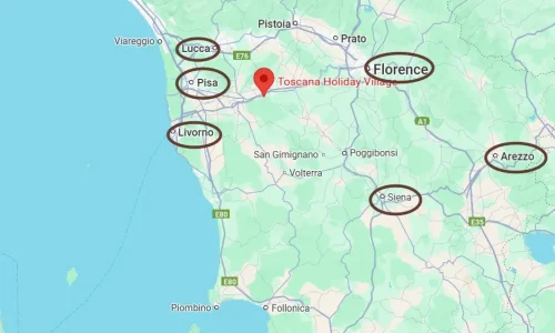 map of tuscany